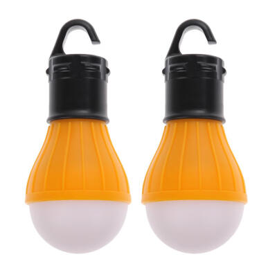 

2 PCS Outdoor Hanging 3LED Camping Tent Light Bulb Fishing Lantern Lamp