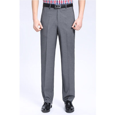 

WENGUANGUO Summer thin section pleated high waist free hot straight loose standard version mens trousers 7946