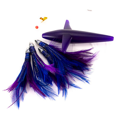 

Saidsome Tuna Feather Lure Tuna Lure Tuna Feather Daisy Chain with Bird Teaser fishing bait fishing lure