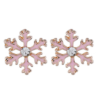 

Fashion Alloy Earring Stud Earrings Cute Snowflake Earrings For Women Jewelry Christmas Gift