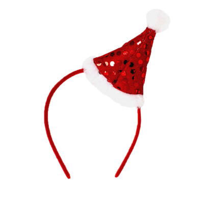 

Toponeto Hot Christmas Headband Santa Xmas Party Decor Double Hair Band Clasp Head Hoop