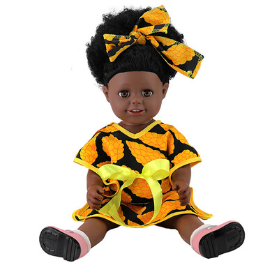 

Tailored Black Girl Dolls African American Play Dolls Lifelike 45cm Baby Play Dolls A