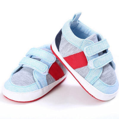 

Baby Kids Boys Girls Casual Canvas Sneaker Soft Sole Crib Shoes Prewalker 0-18M