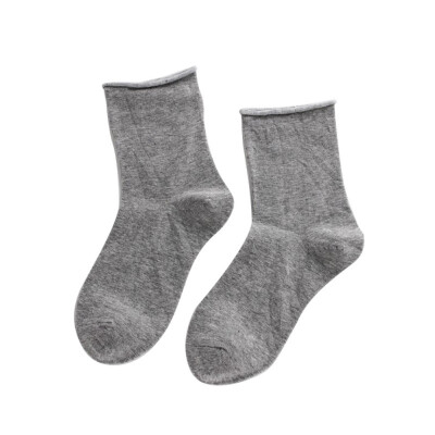 

Women Casual Harajuku Solid Color Breathable Moisture Wicking Deodorant Elastic Athletic Work Socks