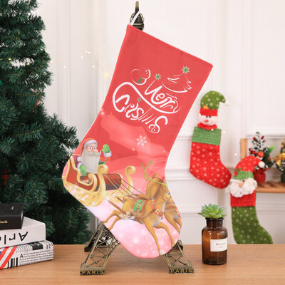 

Toponeto Merry Christmas Plush Tree Hanging Gift Candy Large Socks Decoration