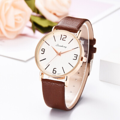 

Gobestart Simple And Stylish Casual Multi-Color Dial Leather Strap Mens Quartz Watch