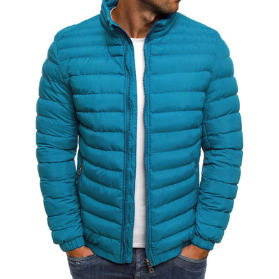 

Winter Mens Warm Long Sleeve Standing Neck Coat Jacket Zipper Outwear Jackets
