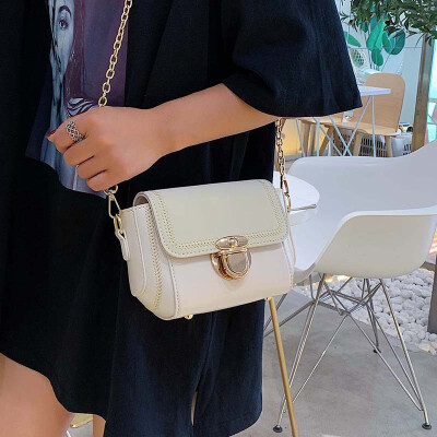 

Senior sense of foreign small bag female 2019 new wave fashion scrub single shoulder Messenger bag Korean version of the chain small square bag