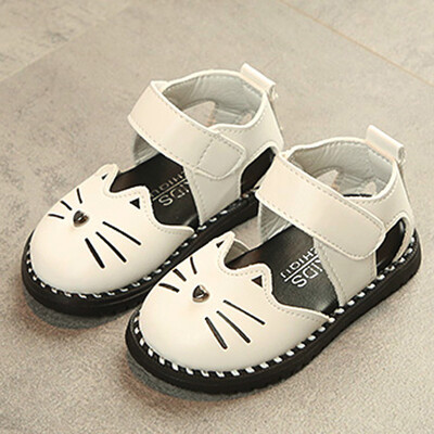 

Baby Fashion Sneaker Child Girls Casual Sandals Cat Leather Pricness Shoes