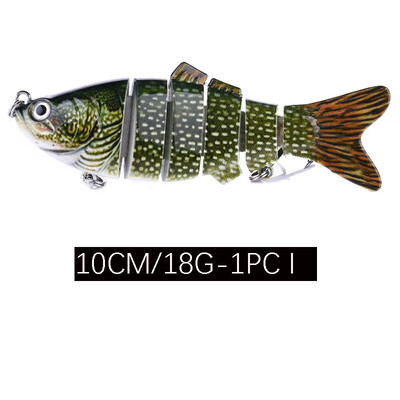 

VISSEN 1PCS 18g 10cm Fishing Cranks Lure Artificial Crankbait Hard Topwater Trolling Wobblers Mini Fishing Lure Swim Tackle