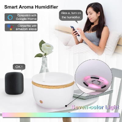 

500ml Ultrasound Aroma Humidifier Smart Household Aroma Diffuser Seven-color Light Support APP Control GX-28K 110V