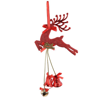 

Toponeto Christmas Bell Hanging Ornaments Wooden Santa Claus Xmas Tree Pendant Decor