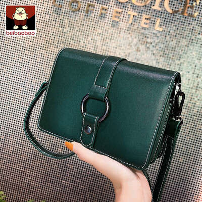 

On the new womens bag 2019 new tide texture Korean fashion shoulder bag foreign style Joker simple messenger bag