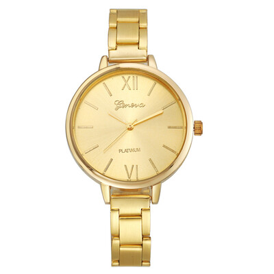 

Geneva student steel belt watch Geneva simple men&women alloy watch