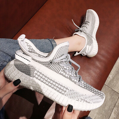 

Torre shoes female autumn Joker ins reflective lace-up smoked shoes Korean students thick-soled sneakers