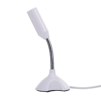 

Mini USB Microphone Studio Speech Chatting Singing KTV Karaoke Mic for PC Laptop with HolderWhite