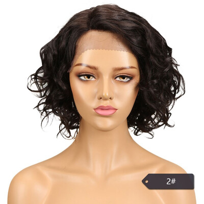 

Noble Peruvian Wavy Human Hair Wigs For Black Women Remy Water Wave Wig Perruque Cheveux Humain Free Shipping