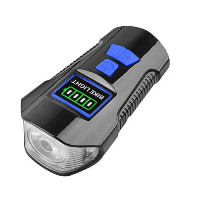 

3 in 1 Bicycle USB Rechargeable Horn Bell Front Light with Cycle Computer