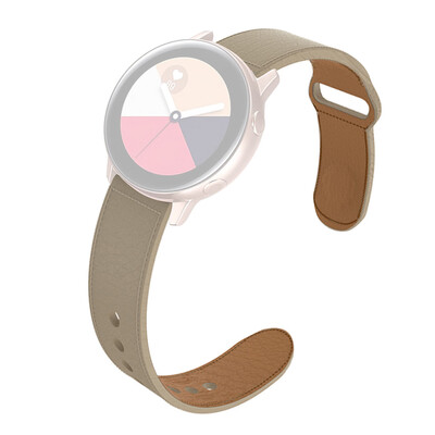 

〖Follure〗Leather Replacement Watch Wrist Strap Band For Samsung Galaxy Watch active 20mm