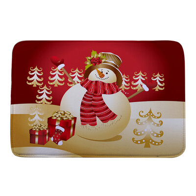 

〖Follure〗Christmas HD Printed Non-Slip Bath Mat Absorbent Home Decor A