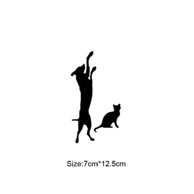 

Double Cat PVC Switch Sticker Decals Home Decor Sofa Living Room Removable Wall Switch Sticker
