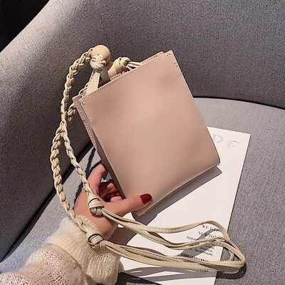 

Quality Leather Tote Bags For Women 2019 Fashion Leather Woven Straps Female Shoulder Bag Vintage Basic Crossbody Bags Handbag