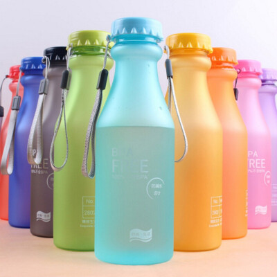 

550ml Sale sports cup Protein Shaker Motion Frosted Water Bottle Free Plastic For Sports camping hiking