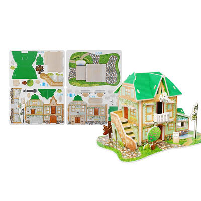 

3D House Toys Manual Building Model Kids Boys Girls Puzzles Education Toy