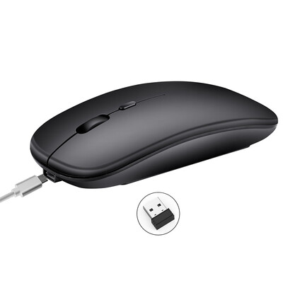 

HXSJ Wireless 24G Mouse Ultra-thin Silent Mouse Portable&Sleek Mice Rechargeable Mouse 10m33ft Wireless Transmission Rose G
