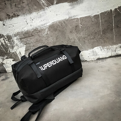 

High-capacity shoulder bag male Korean version ins super-hot travel bag high school students rainproof tide card multi-purpose Bac
