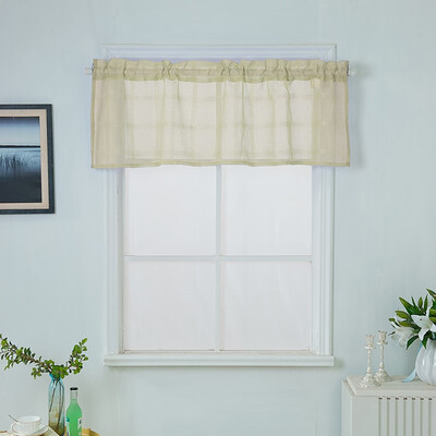 

Gobestart Valance Curtains Extra Wide&Short Window Treatment Kitchen Living Bathroom