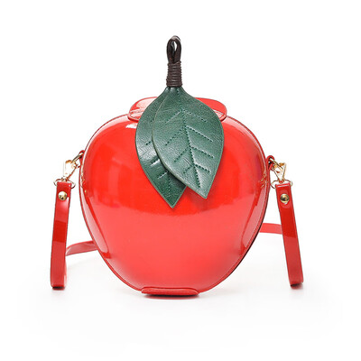 

2019 Cute Cartoon Bags Apple Shape Shoulder Bag For Girls Mini Crossbody Bags Personality Purse Fashion Messenger Bags T30