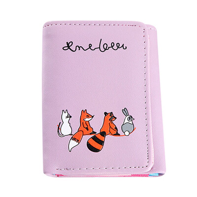 

Maison Fabre Wallet Women Simple Fox Cat Short Beautiful Wallet Coin Purse Card Holders Handbag Package Wallet For Credit Cards
