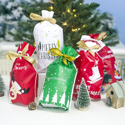 

Siaonvr Christmas Birthday Party Drawstring Candy Cookies Baking Present Gift Bags Wrap