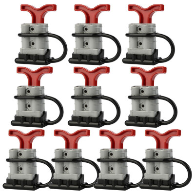 

〖Follure〗10X Anderson Style Plug Connectors 50 Amp T Bar Dust Cap Cover 12-24V