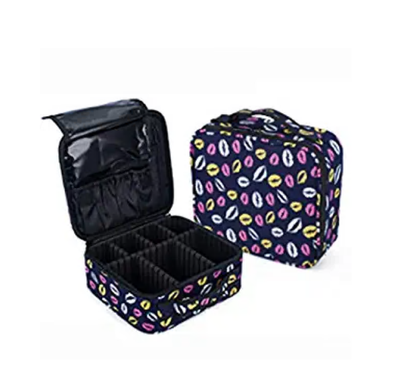 

Easy to Carry Travel Cosmetic Bag Cosmetic Bag Leather Storage Bag Large-capacity Adjustable Separation Cosmetic Case Cosmetic