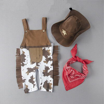 

Baby Toddler Boy Girl Carnival Fancy Dress Party Costume Cowboy Outfit