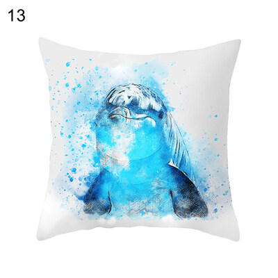 

45x45cm Animal Cat Dog Cushion Cover Soft Throw Pillowcase Home Car Decoration