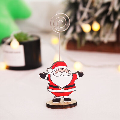 

Siaonvr Creative Christmas Business Card Holder Message Folder Photo Clip Christmas Gift