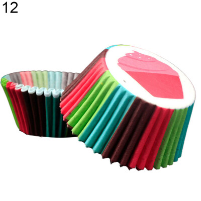 

100Pcs Lovely Cupcake Cake Liner Baking Cup Muffin Dessert Holder Kitchen Decor