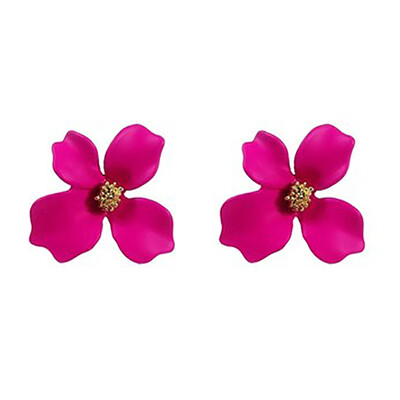 

Korean Style Cute Flower Stud Earrings For Women Fashion Sweet Earrings Femme Brinco Wholesale Jewelry