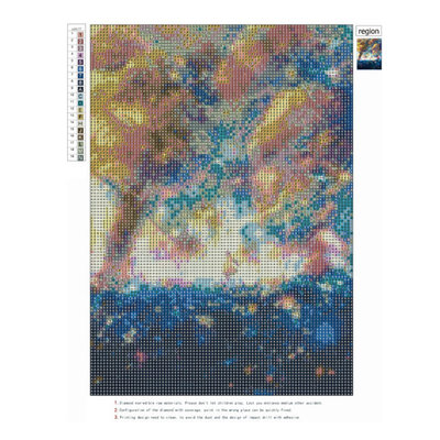 

30x40cm Full 3D Diamond Moon Lover Painting By Number Kits Cross Stitch DIY Craft Decor Diamond Drawing Calligraphy Wall Sticker