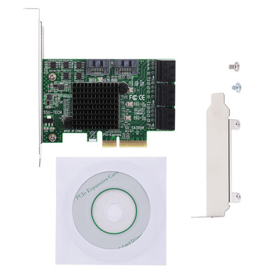 

PCI-E SATA III 8 Ports Adapter Card PCI Express to SATA Controller Card SATA Expansion Card with Low Profile Bracket
