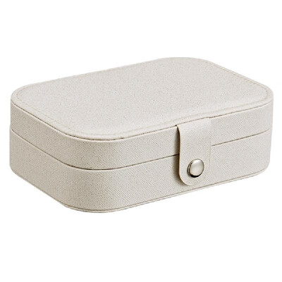 

Jewelry Box for Women Double Layer Travel Jewelry Organizer for Necklace Earring Rings PU Leather Jewelry Holder Case