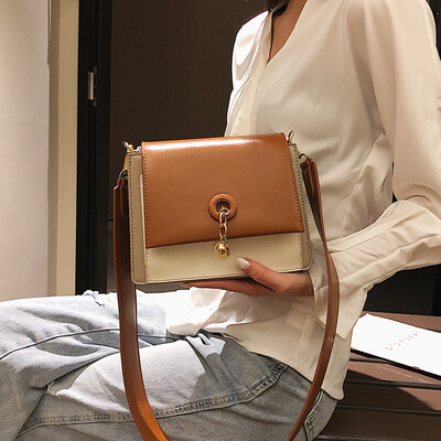 

Qiao Bani 2019 spring new Korean ins fashion hit color organ bag wild single shoulder diagonal trend handbags