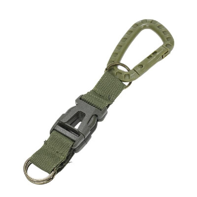 

Multifunction Webbing Backpack Hanging Buckle Tactic Keychain Keyring Belt Clip Double Nylon Pack Hooks Outdoor Hanging System Exp