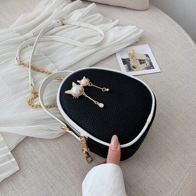 

On the ins the new small bag girl 2019 new fashion slanting female bag fashion Korean version 100 lap chain bag single shoulder b