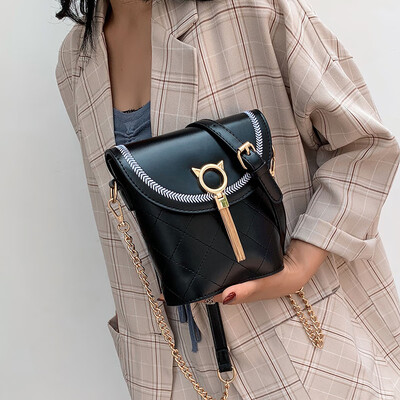 

Female bag 2019 new wild air flow Su bucket bag fashion shoulder bag summer small fresh net red Messenger bag