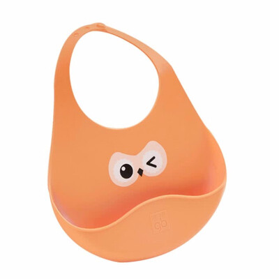 

GoodBaby gb Soft Bib for Children Roll Up Bib Crumb Catcher food-grade silicone material