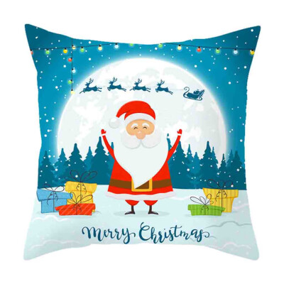 

Siaonvr Christmas Pillow Cover Decor Pillow Case Sofa Waist Throw Cushion Cover